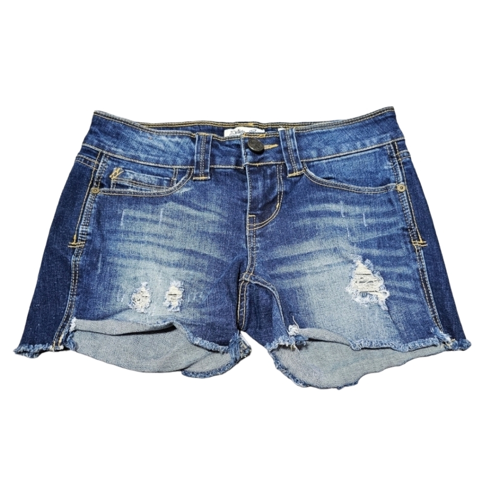 Like New Indigo Rein Distressed Shorts
